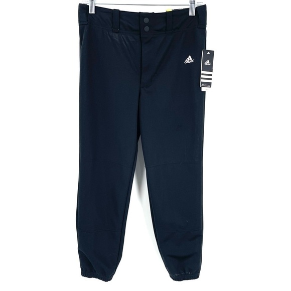 Adidas NEW Climalite Traditional Cut Soil Release Black Pants Boys Youth - Picture 1 of 6